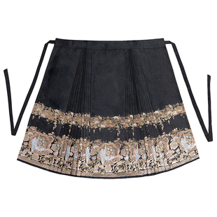 云涧山【镜花朱颜】明制汉服新中式仿妆花马面裙套装国风日常汉服