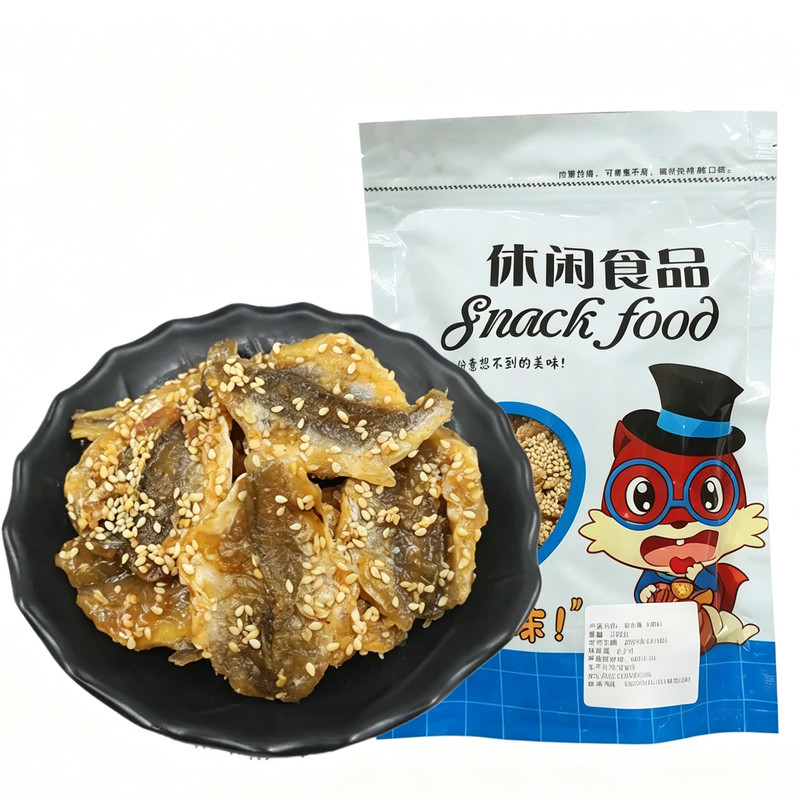 蜜汁香辣烤黄花鱼干即食小鱼干