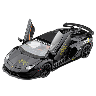 超大号敞篷兰博基尼SVJ63仿真跑车合金模型儿童玩具汽车男孩礼物
