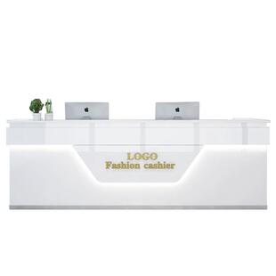 烤漆前台接待台现代简约培训机构柜台奶茶店服装店美容院收银台