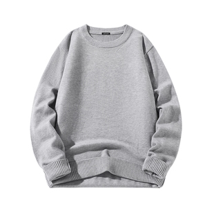 GV真维斯毛衣男冬季加厚2025新款针织衫男款加绒圆领男士毛线衣C