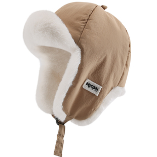 加绒加厚东北防寒帽子女冬季保暖棉帽骑行护耳雷锋帽男防风飞行帽