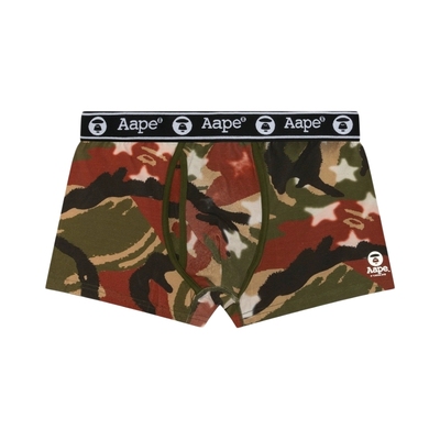 Aape五角星猿人迷彩潮流平脚内裤