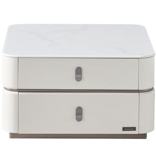 全友家居2025新款现代简约玻璃茶几轻奢高级感客厅家用可移动边几