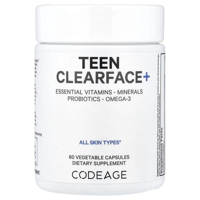 Codeage,Teen Clearface Vitamins，60 粒胶囊