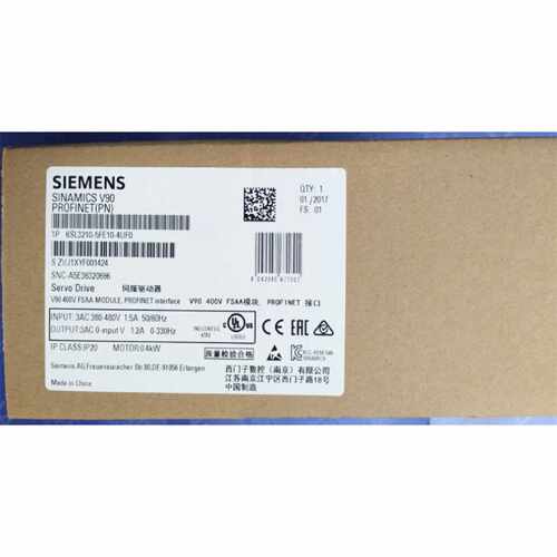 议价6SL3210-5FE10-4UA0西门子V90伺服驱动器6SL32105FE104UA0