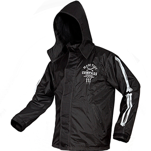 POLE个性骷髅摩托车套装雨衣雨裤电动机车户外骑行雨披男女摩旅