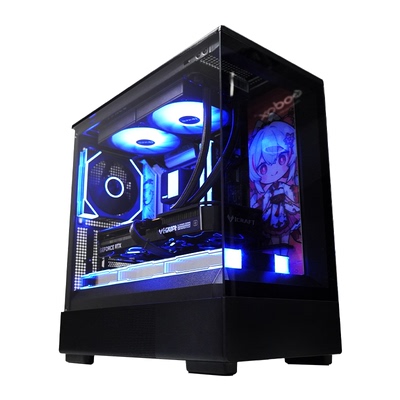 英特尔i5 14600K盒装/微星B760M/RTX5060设计游戏电脑主机14600KF