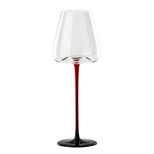 高档黑领结红酒杯轻奢风欧式家用高脚波尔多高脚杯网红葡萄酒杯