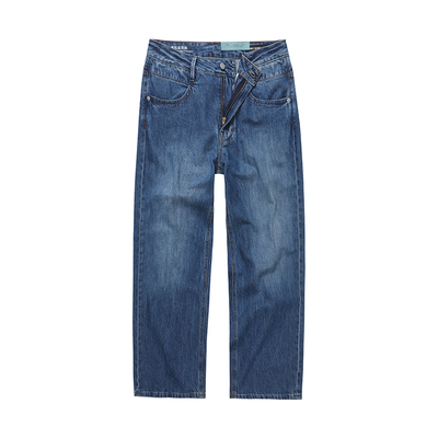ABLE JEANS【宽松直筒裤】新款男士复古宽松洗水直筒牛仔裤水洗