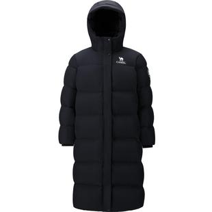 骆驼男装三防羽绒服男冬季加厚保暖连帽防风抗极寒长款鹅绒外套男