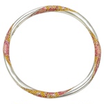 Yangui燕归「舒玉梅」国风新中式珐琅描金足银999.9轻奢闭口手镯