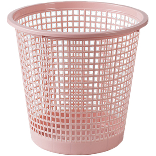 塑料镂空垃圾桶家用客厅卧室卫生间垃圾篓办公室无盖小号纸篓3个