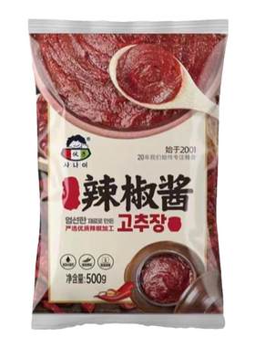 小伙子袋装韩式料理专用酱料