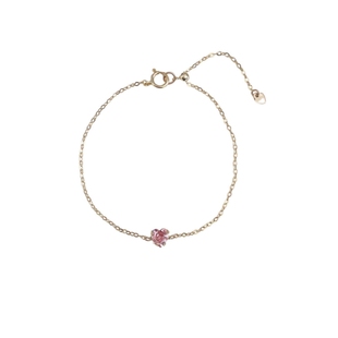 夏日微风/甜心芭比。施华洛水钻包金手链戒指玫粉少女感包金ins女