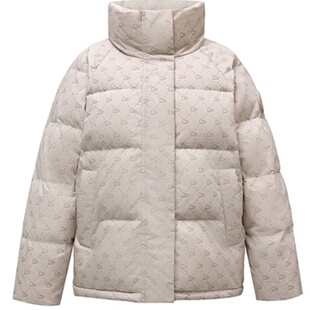 2026新款羽绒棉服短款韩版印花时尚加厚冬季外套印花爆款棉衣 ins