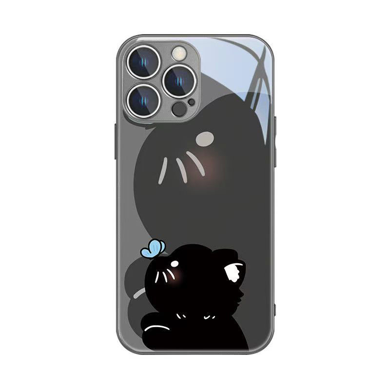 新款小猫全包玻璃壳支持私人定制