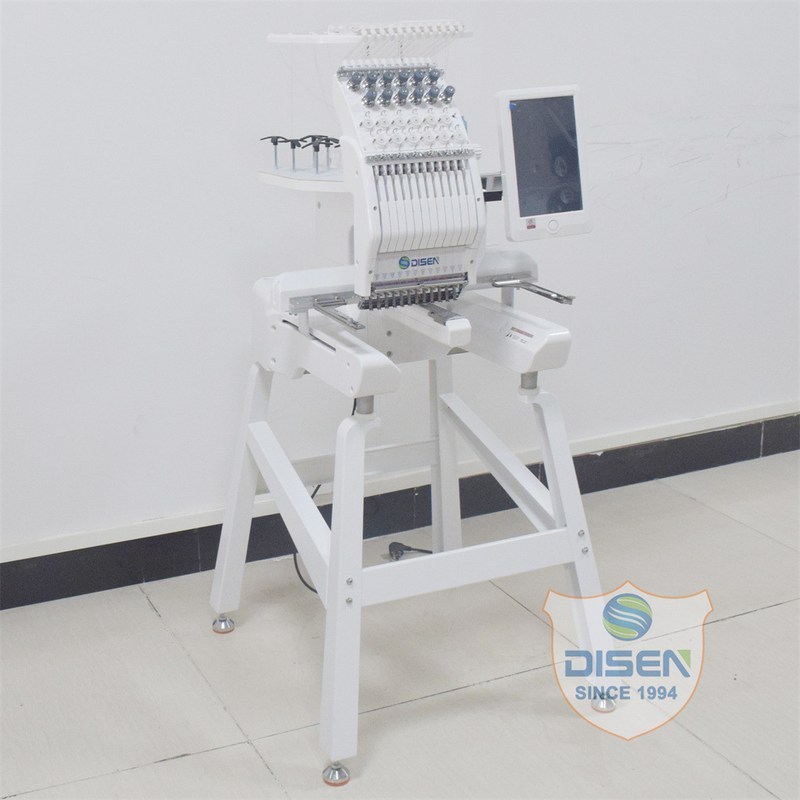 全自动小型单头电脑绣花机刺绣机Single Head Embroidery Machine