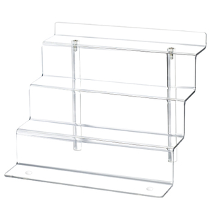 亚克力盲盒泡泡玛特展示架阶梯式小摆件立牌首饰置物架手办模型公仔收纳架香水化妆品陈列架子直播展示柜定制