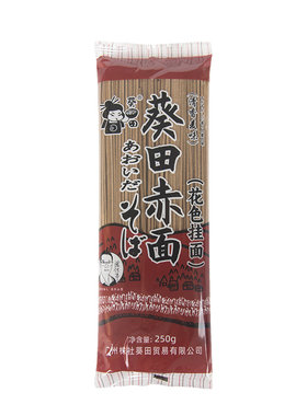 葵田日式荞麦面五木赤面250g冷面日式赤面粗粮面食挂面袋装细面条