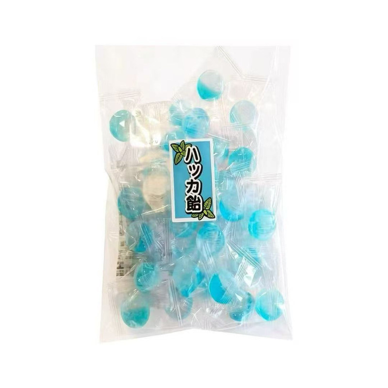 日本进口金扇之匠薄荷糖果蓝色透明高颜值水果糖硬糖零食火锅糖果