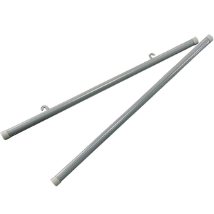 灰色塑料挂画轴杆吊旗悬挂促销海报夹条钩吊礼品广告画轴卷轴展会