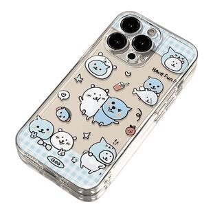 创意自嘲小熊适用iPhone苹果17pro手机壳时尚16e/15plus/12promax/14/13外壳11小米vivo华为oppo高级感保护套