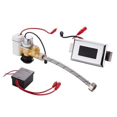 全铜小便池感应器配件自动冲水器红外线直交流厕所小便斗电磁阀盒