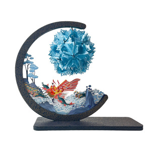 纸雕灯中秋生日礼物手工diy中国非遗小夜灯女生文创古风桌面摆件