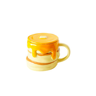 树下盒  二次元维尼的蜂蜜罐 带盖马克杯松饼黄油造型装饰杯