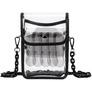 网红透明剪刀包发型师高端美发工具包日本潮流剪发包斜挎腰剪子包