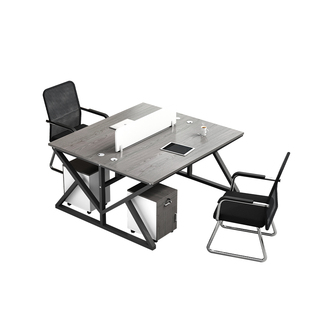 职员办公桌员工位办公室电脑桌简约现代四六人位屏风办公桌椅组合