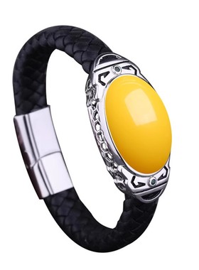 s925手链DIY镶嵌皮绳托空托