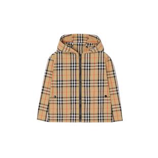 【新款】BURBERRY儿童 格纹尼龙连帽外套男童 81260591
