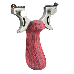 惊雷实木快压精准弹弓高精度弹工专用架户外竞技免绑高压重型专业