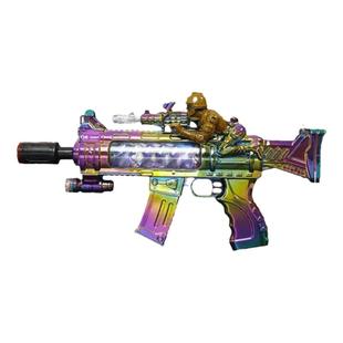 喷火玩具枪奥特枪投影喷雾声光枪冒火震动伸缩冲锋枪灯儿童男电动