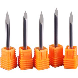 威特5A钨钢4mm三棱尖刀雕刻刀数控雕刻机刀头玉石雕刻刀cnc刻字刀