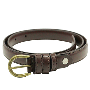 设计感小众小皮带女士牛仔裤腰带女2025新款裤带百搭细复古装饰棕