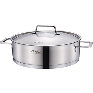 Othello欧德罗18/10不锈钢火锅清汤锅打边炉锅燃气电磁炉通用