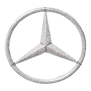 奔驰新C级c260l中网A200L车头GLB大前标GLA CLA镶钻GLE水钻装饰贴