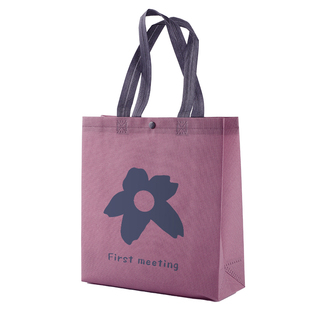 暗扣无纺布手提袋可爱简约手拎袋大容量加厚购物袋童装定制礼品袋