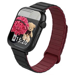 适用小米手环9pro手表带链8pro硅胶磁吸红米watch6/5表带夏天7pro高颜值redmiwatch4智能运动手表替换3/2表壳