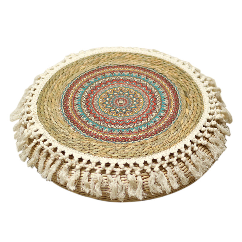 草编榻榻米蒲团坐垫草墩禅修垫拜佛地垫跪垫家用冥想地上打座专用