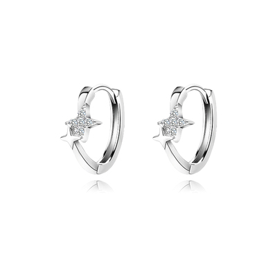 Z小姐日韩999足银女流星耳环