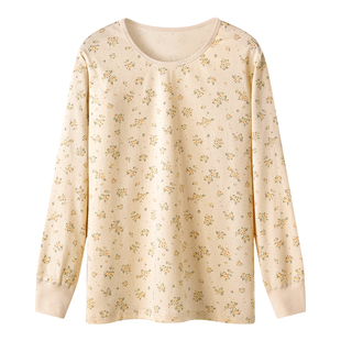 春织中老年春夏薄款纯棉秋衣秋裤女老人空调房防凉家居保暖衣套装