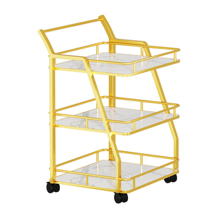 北欧移动小推车酒店酒水车KTV小吃车餐厅高档多层收纳餐车传菜车