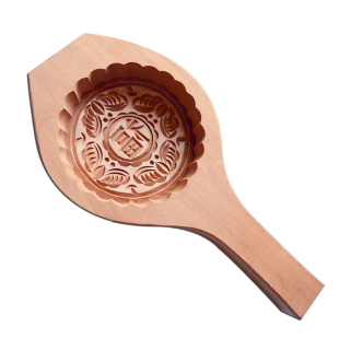 加深福字粿印月饼青团饼印具糍粑糕点家用清明果火烧喜饼木质模具