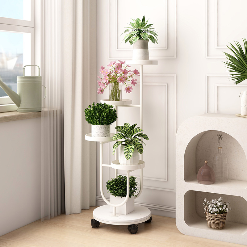 轻奢花架子客厅落地花架多层铁艺花盆托架阳台创意多肉展示置物架