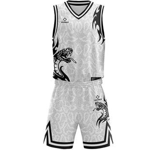 准者篮球服定制球衣套装蛇纹数码印比赛球队服运动训练服10A抗菌