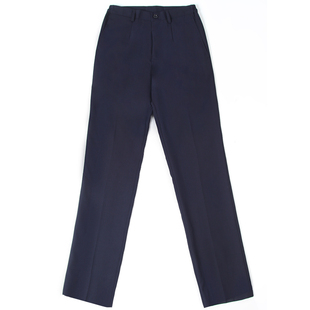 工作裤女秋冬加绒酒店银行职业西装裤藏蓝藏青色西裤工作服黑裤子